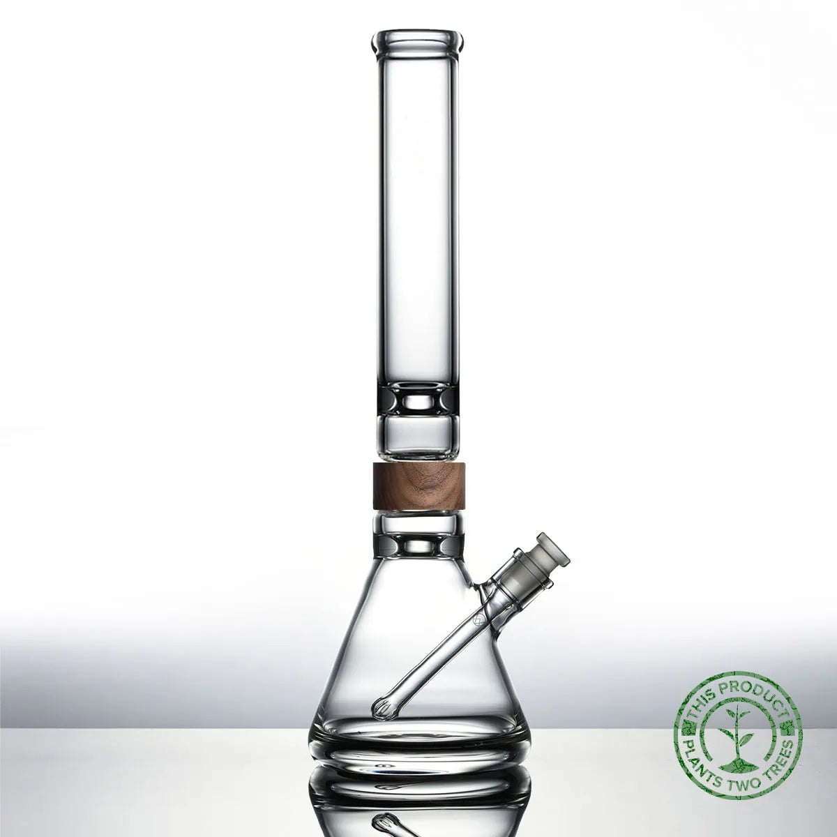 16 inch Classic Beaker Starter set Bong in walnut Vitae Glass.