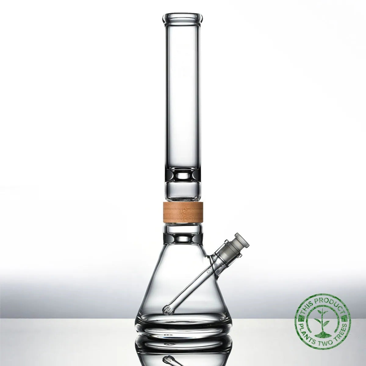 16 inch Classic Beaker Starter set Bong Bamboo Vitae Glass.