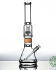 16 inch Classic Beaker Matrix mouthpiece Starter set Bong in Bamboo Vitae Glass.