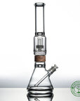 16 inch Classic Beaker Matrix mouthpiece Starter set Bong in walnut Vitae Glass.