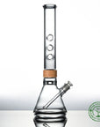 16 inch Classic Beaker trio mouthpiece Starter set Bong in Bamboo Vitae Glass.