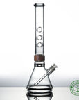 16 inch Classic Beaker trio mouthpiece Starter set Bong in zebrawood Vitae Glass.