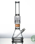 16 inch Classic Beaker ufo mouthpiece Starter set Bong in Bamboo Vitae Glass.