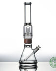 16 inch Classic Beaker ufo mouthpiece Starter set Bong in zebrawood Vitae Glass.