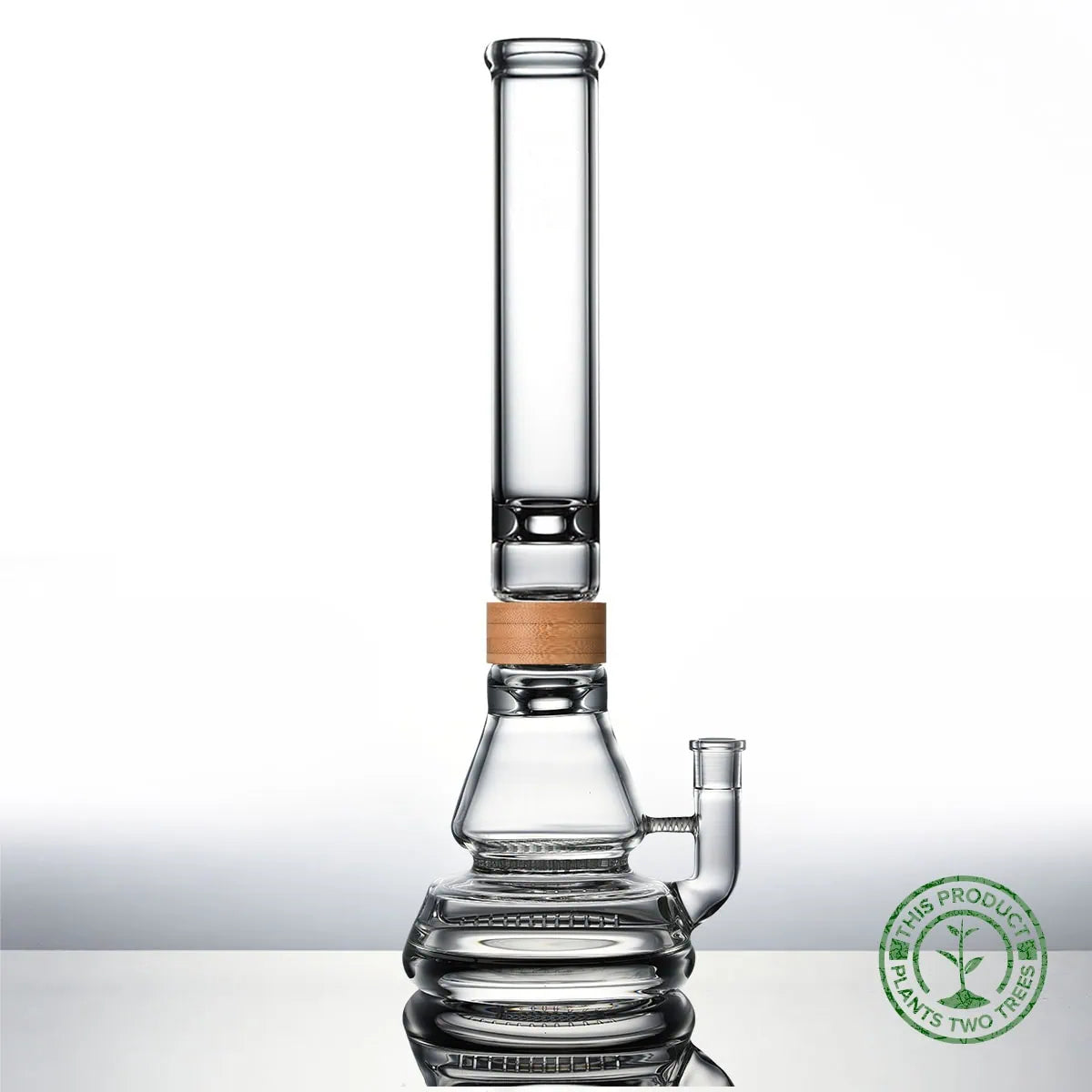 16 inch Voyager Hourglass Bong Bamboo Vitae Glass.