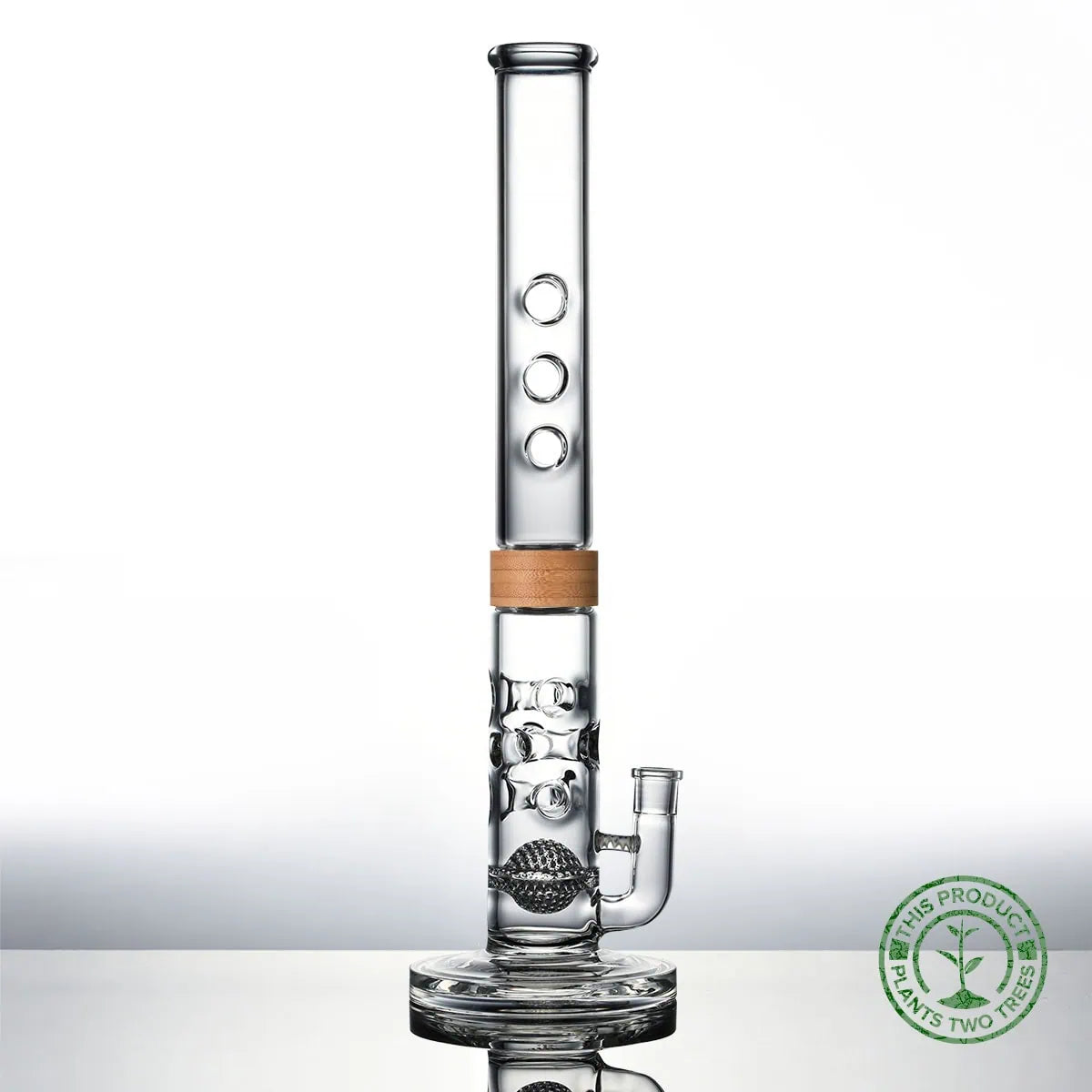 18 inch Swiss trio bong Bamboo Vitae Glass.