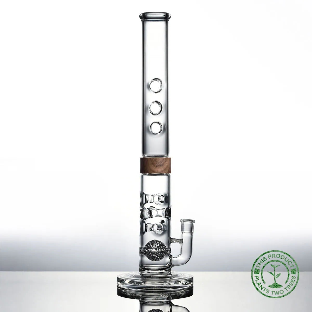 18 inch Swiss trio bong walnut Vitae Glass.