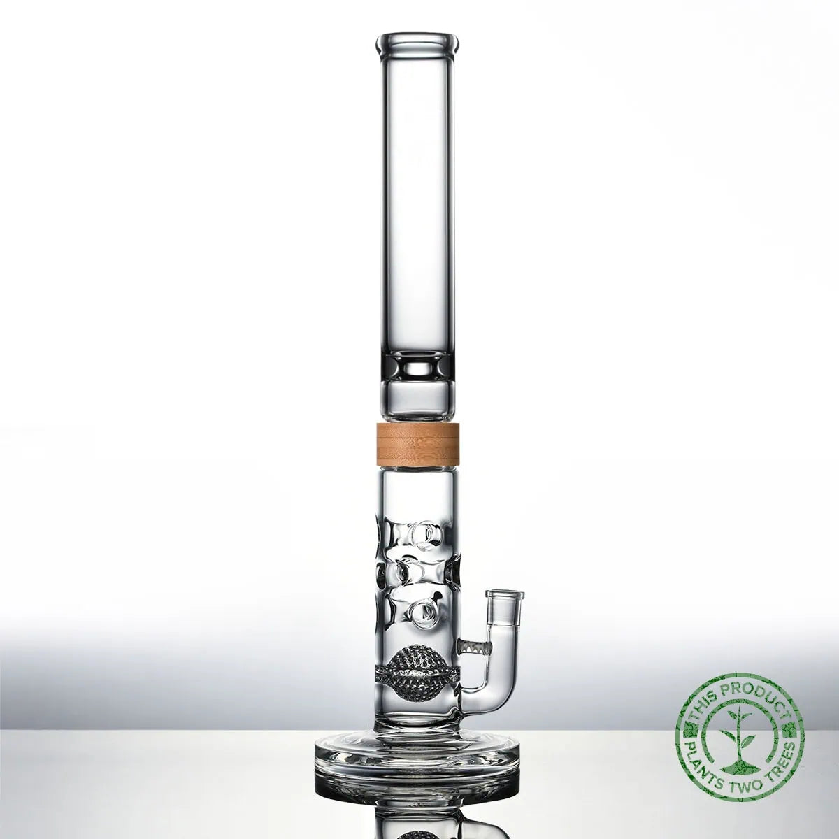 18 inch Swiss hourglass bong Bamboo Vitae Glass.