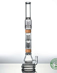 23 inch Comfort set with voyager base dual tree perc ufo mouthpiece in bamboo Vitae Glass.