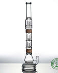 23 inch Comfort set with voyager base dual ufo perc ufo mouthpiece in walnut Vitae Glass.