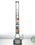 23 inch Comfort set with voyager base dual tree perc trio mouthpiece in bamboo Vitae Glass.