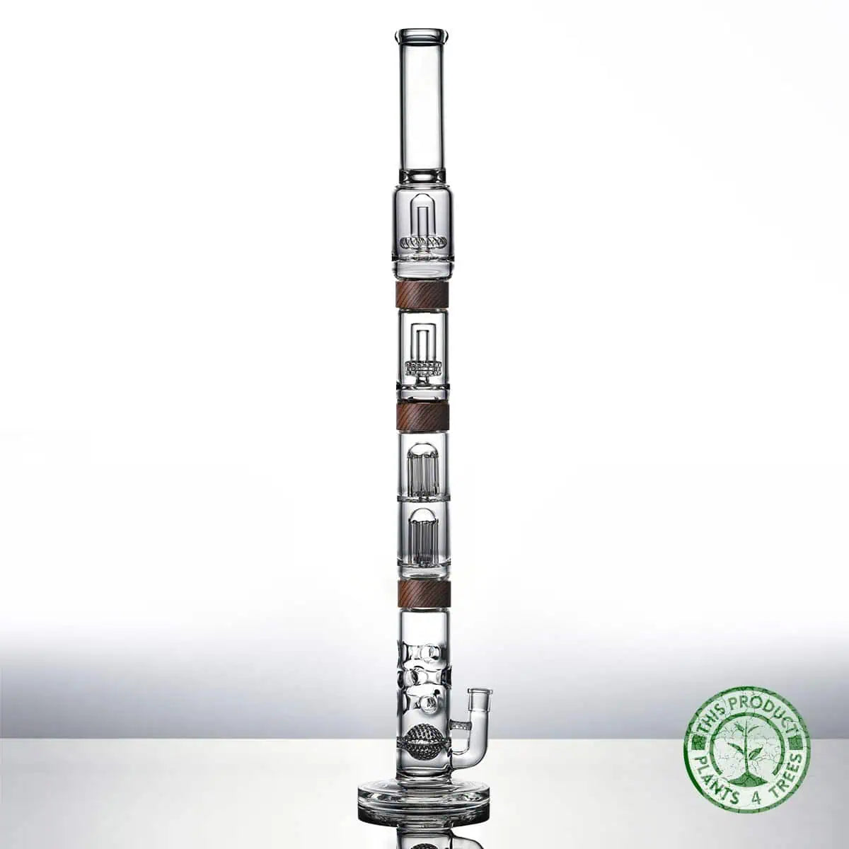 The Master set bong swiss sphere base mini matrix percolator dual tree percolator in zebrawood Vitae Glass.